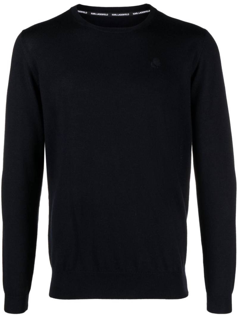 Karl Lagerfeld Karl Ikonik Pullover - Blau von Karl Lagerfeld