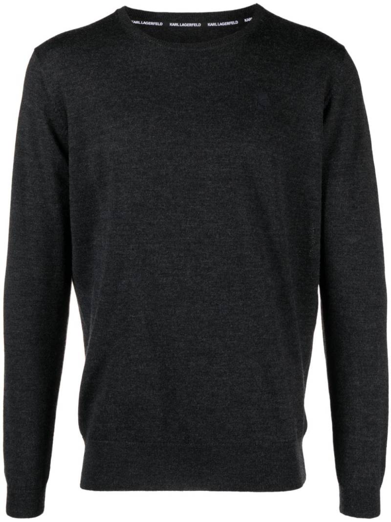 Karl Lagerfeld Karl Ikonik Pullover - Grau von Karl Lagerfeld