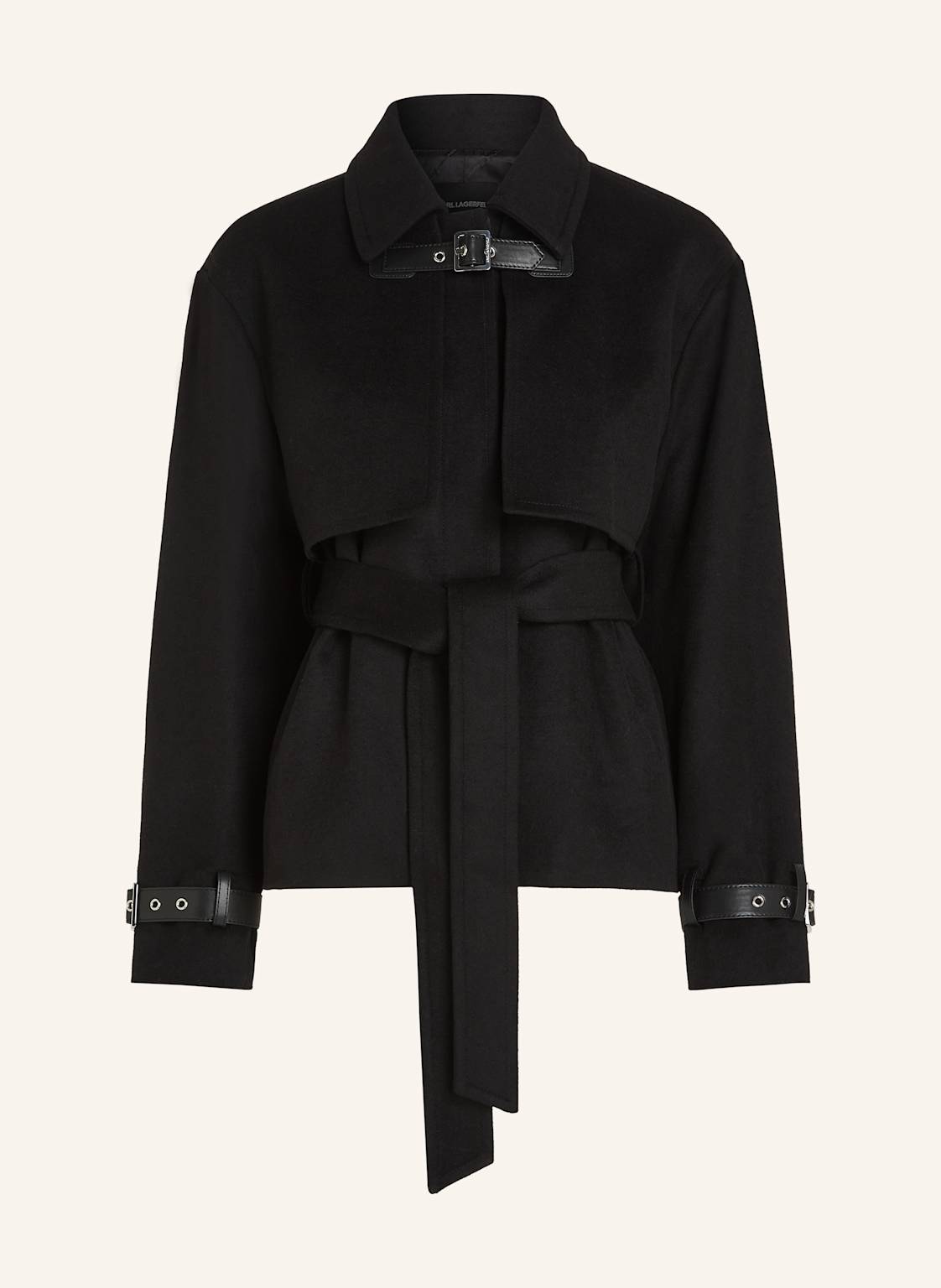 Karl Lagerfeld Mantel schwarz von Karl Lagerfeld