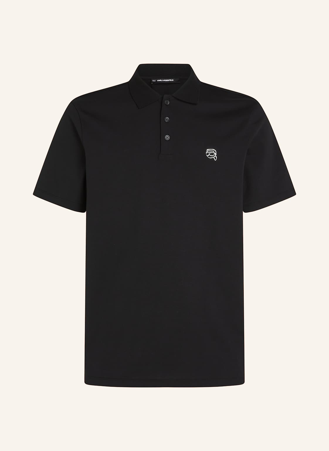 Karl Lagerfeld Poloshirt schwarz von Karl Lagerfeld