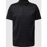 Karl Lagerfeld Regular Fit Poloshirt mit Allover-Muster in Black, Größe XXL von Karl Lagerfeld