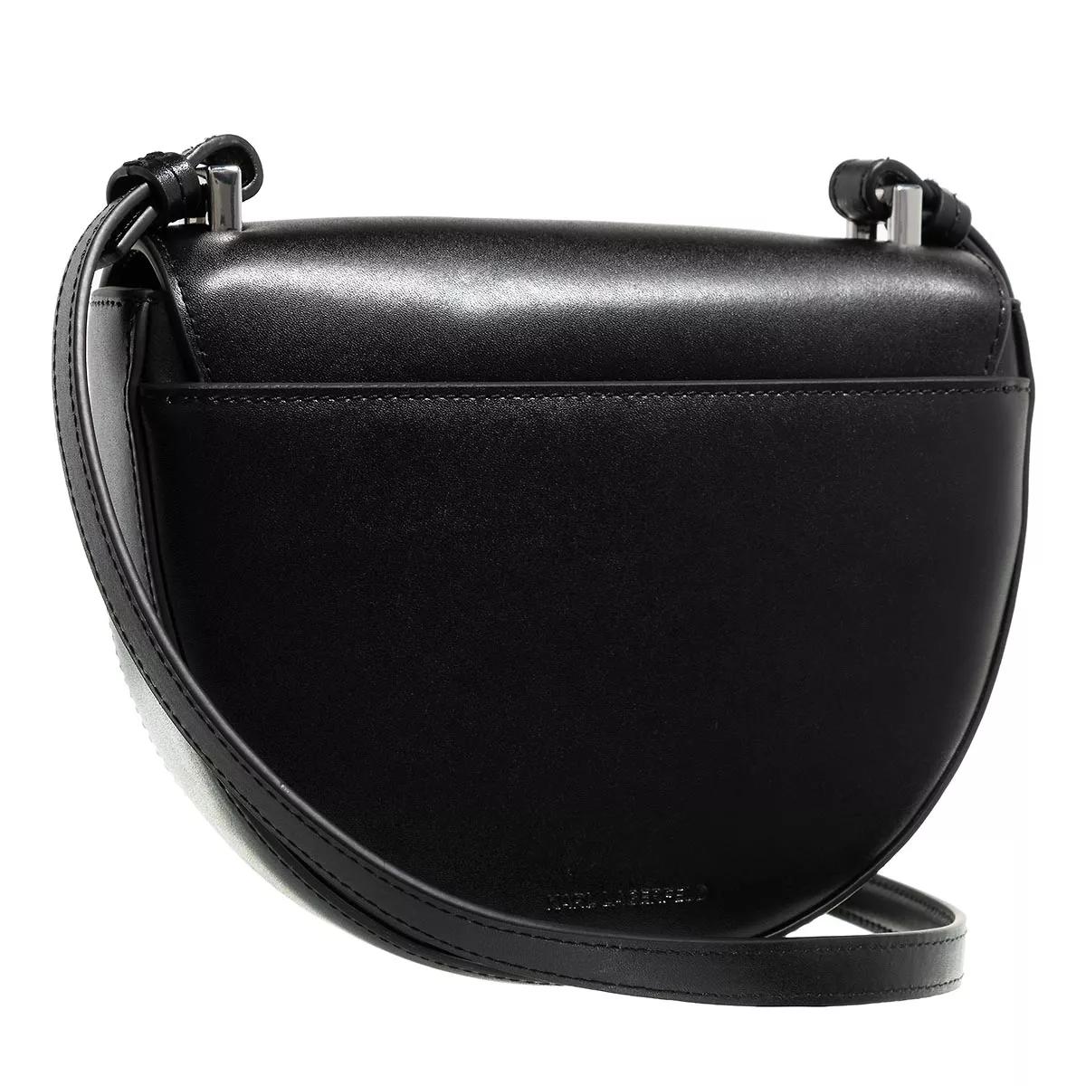 Karl Lagerfeld Satchel Bag - Signature Small Saddle Bag - Gr. unisize - in Schwarz - für Damen von Karl Lagerfeld