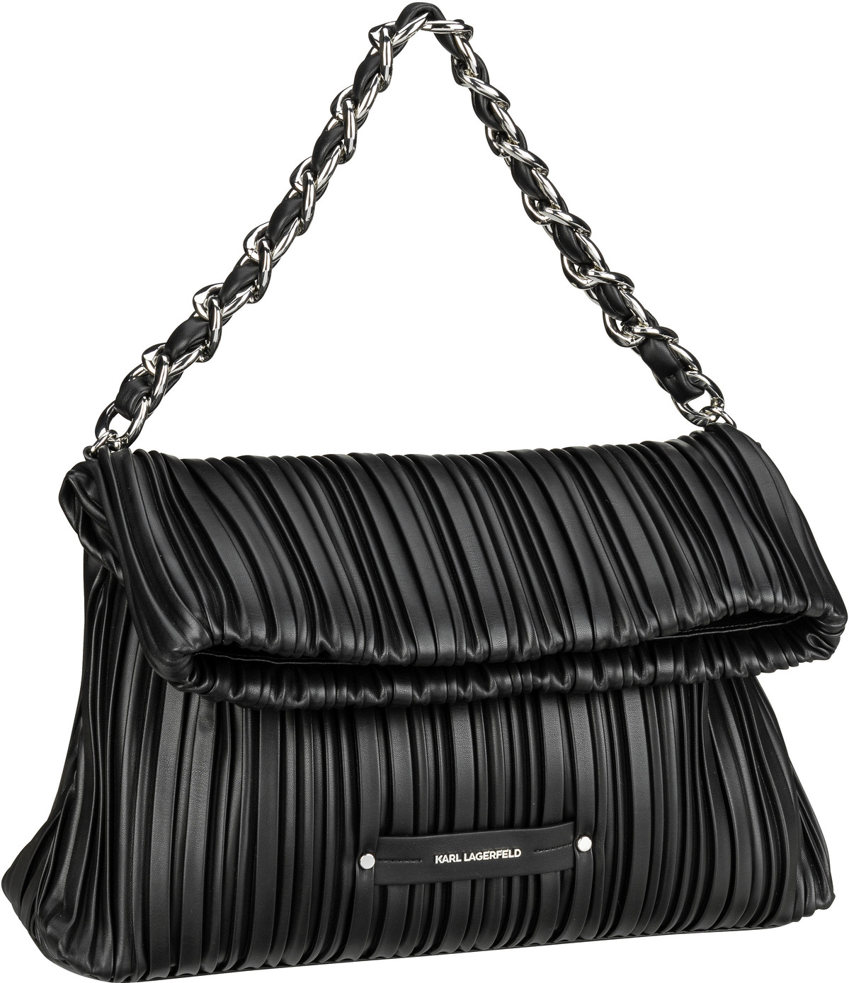 Karl Lagerfeld K/Kushion Chain MD Fold Tote  in Schwarz (13.3 Liter), Schultertasche von Karl Lagerfeld