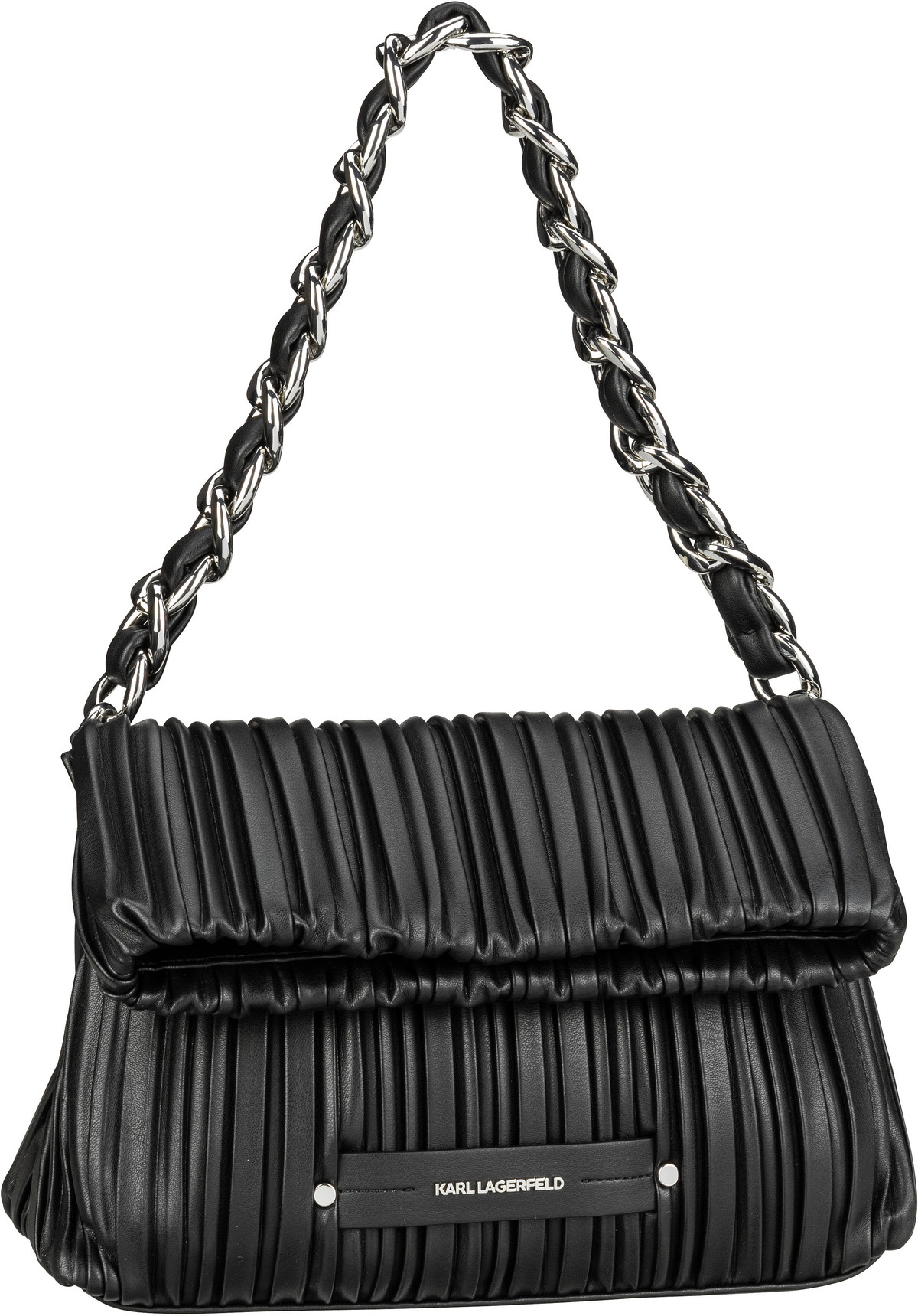 Karl Lagerfeld K/Kushion Chain SM Fold Tote  in Schwarz (5.9 Liter), Schultertasche von Karl Lagerfeld