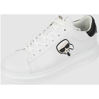 Karl Lagerfeld Sneaker aus Leder in Weiss, Größe 41 von Karl Lagerfeld