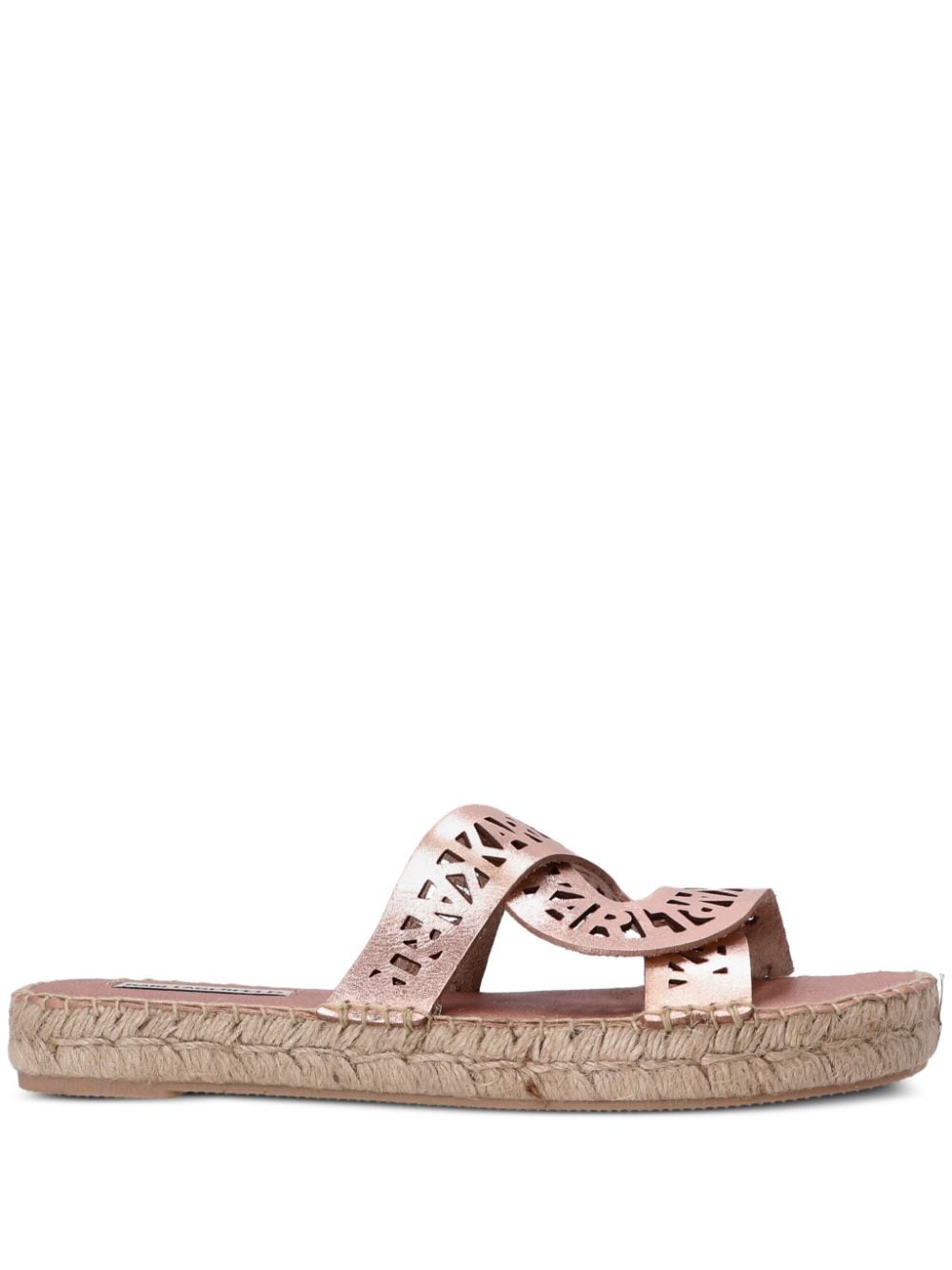 Karl Lagerfeld Souk Interlock Loop Espadrille-Pantoletten - Rosa von Karl Lagerfeld