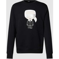 Karl Lagerfeld Sweatshirt mit Karl-Print in Dunkelblau, Größe L von Karl Lagerfeld