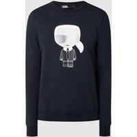 Karl Lagerfeld Sweatshirt mit Karl-Print in Dunkelblau, Größe S von Karl Lagerfeld