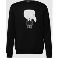 Karl Lagerfeld Sweatshirt mit Karl-Print in Black, Größe L von Karl Lagerfeld