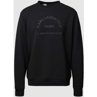 Karl Lagerfeld Sweatshirt mit Label-Print in Black, Größe M von Karl Lagerfeld