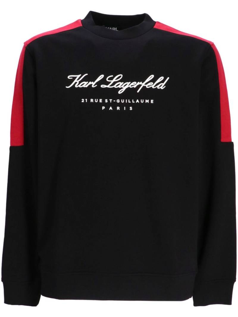 Karl Lagerfeld Sweatshirt mit Logo-Print - Schwarz von Karl Lagerfeld