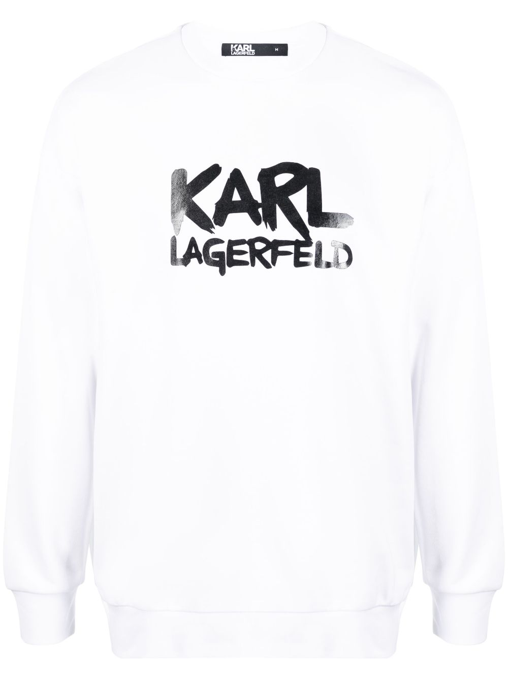 Karl Lagerfeld Sweatshirt mit Logo-Stempel - Weiß von Karl Lagerfeld