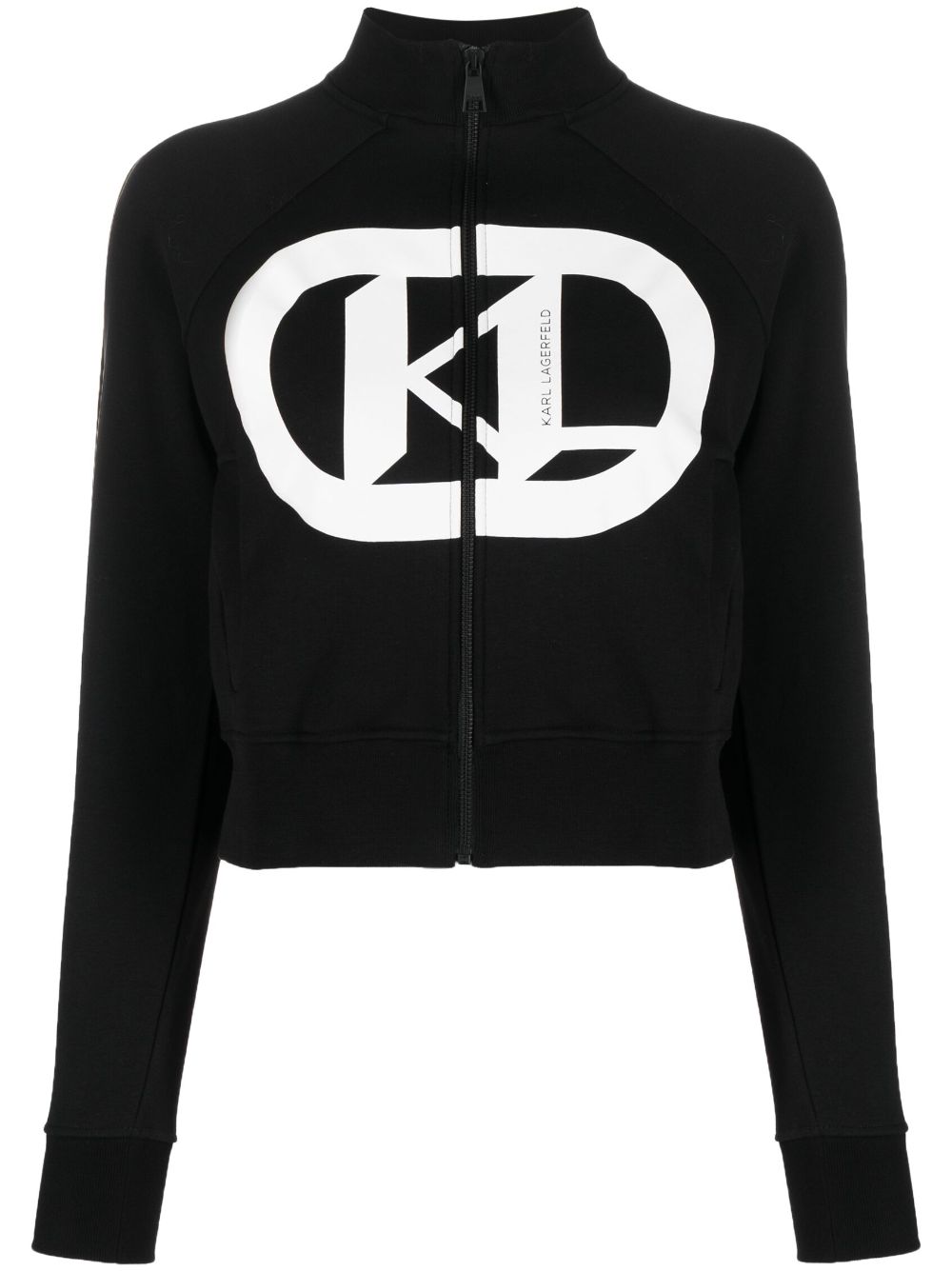 Karl Lagerfeld Sweatshirt mit Stehkragen - Schwarz von Karl Lagerfeld