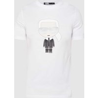 Karl Lagerfeld T-Shirt aus Baumwolle in Weiss, Größe S von Karl Lagerfeld