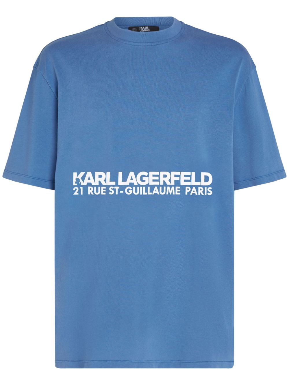 Karl Lagerfeld Rue Saint-Guillaume T-Shirt aus Bio-Baumwolle - Blau von Karl Lagerfeld