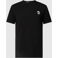 Karl Lagerfeld T-Shirt mit Motiv-Patch in Black, Größe XL von Karl Lagerfeld