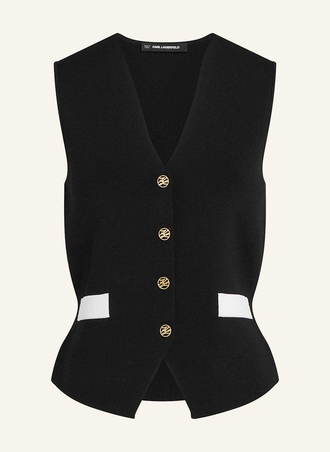 Karl Lagerfeld Top schwarz von Karl Lagerfeld