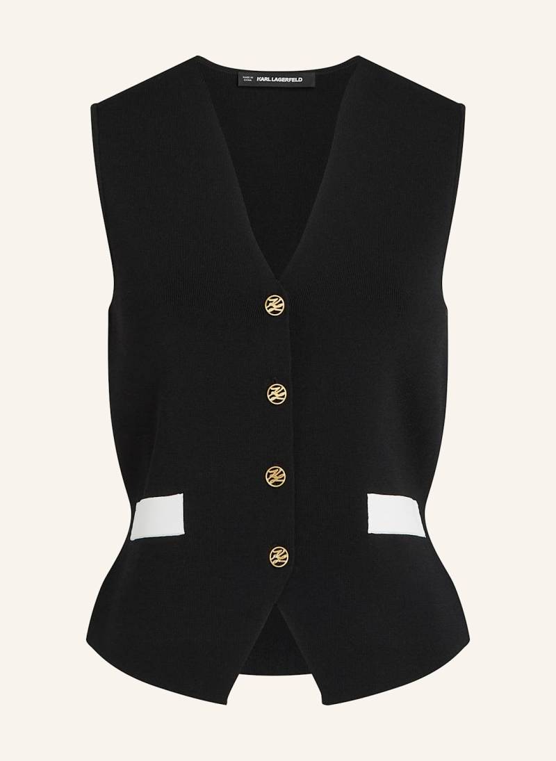 Karl Lagerfeld Top schwarz von Karl Lagerfeld