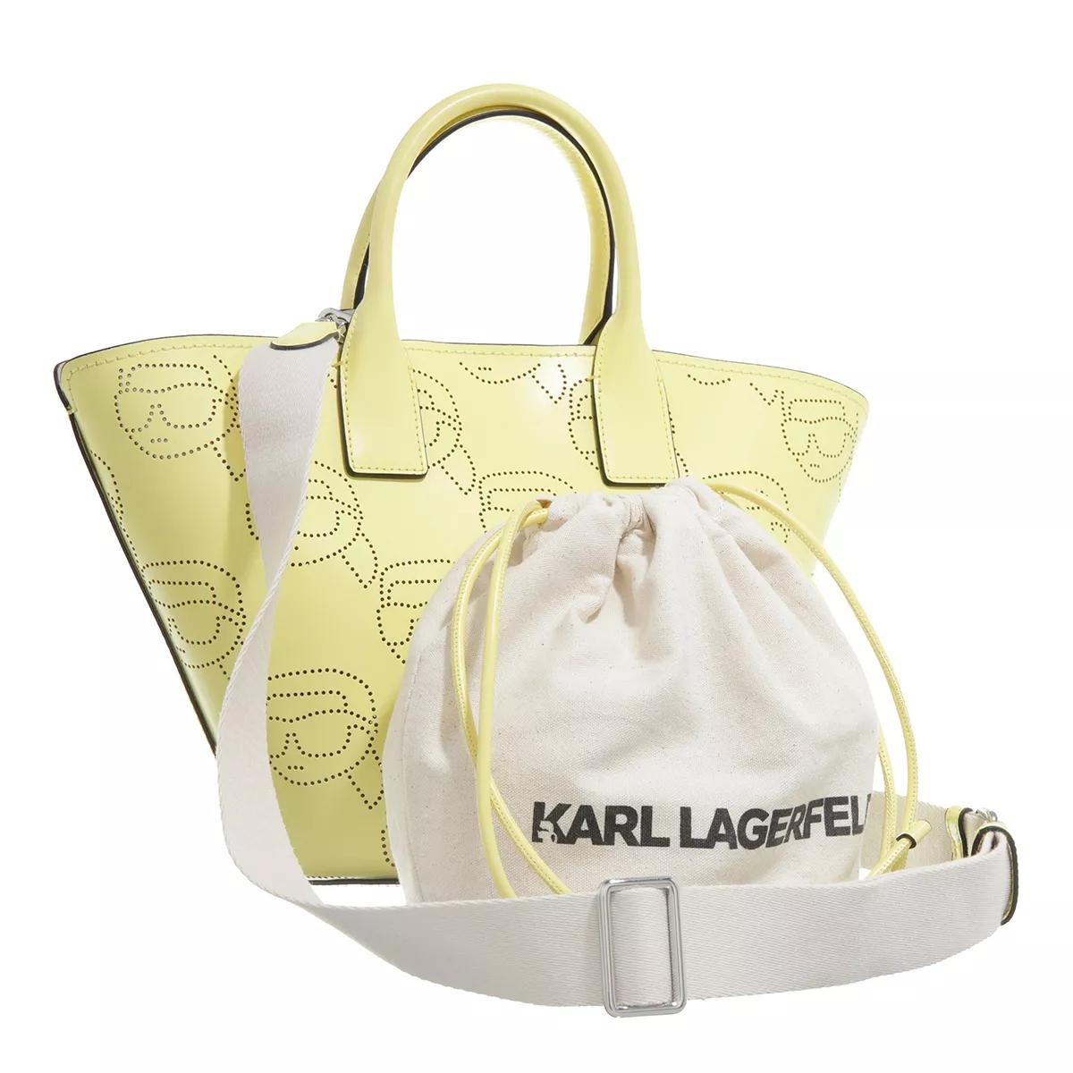 Karl Lagerfeld Tote - K/Ikonik 2.0 Perforated Tote - Gr. unisize - in Gelb - für Damen von Karl Lagerfeld