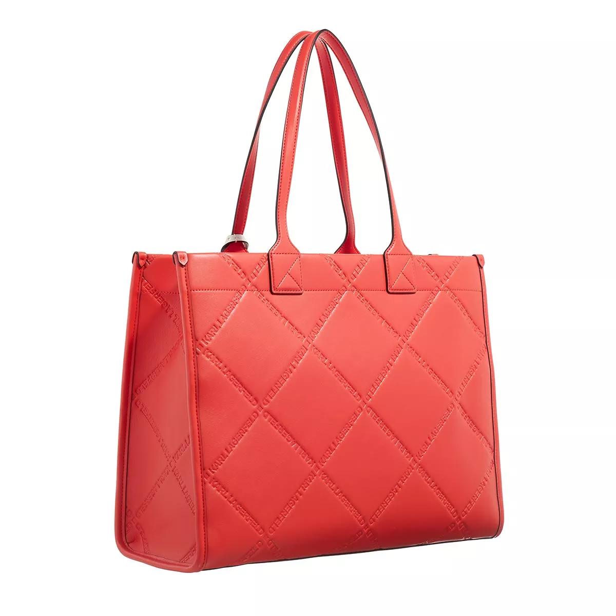 Karl Lagerfeld Tote - Skuare Embossed Lg Tote - Gr. unisize - in Rot - für Damen von Karl Lagerfeld