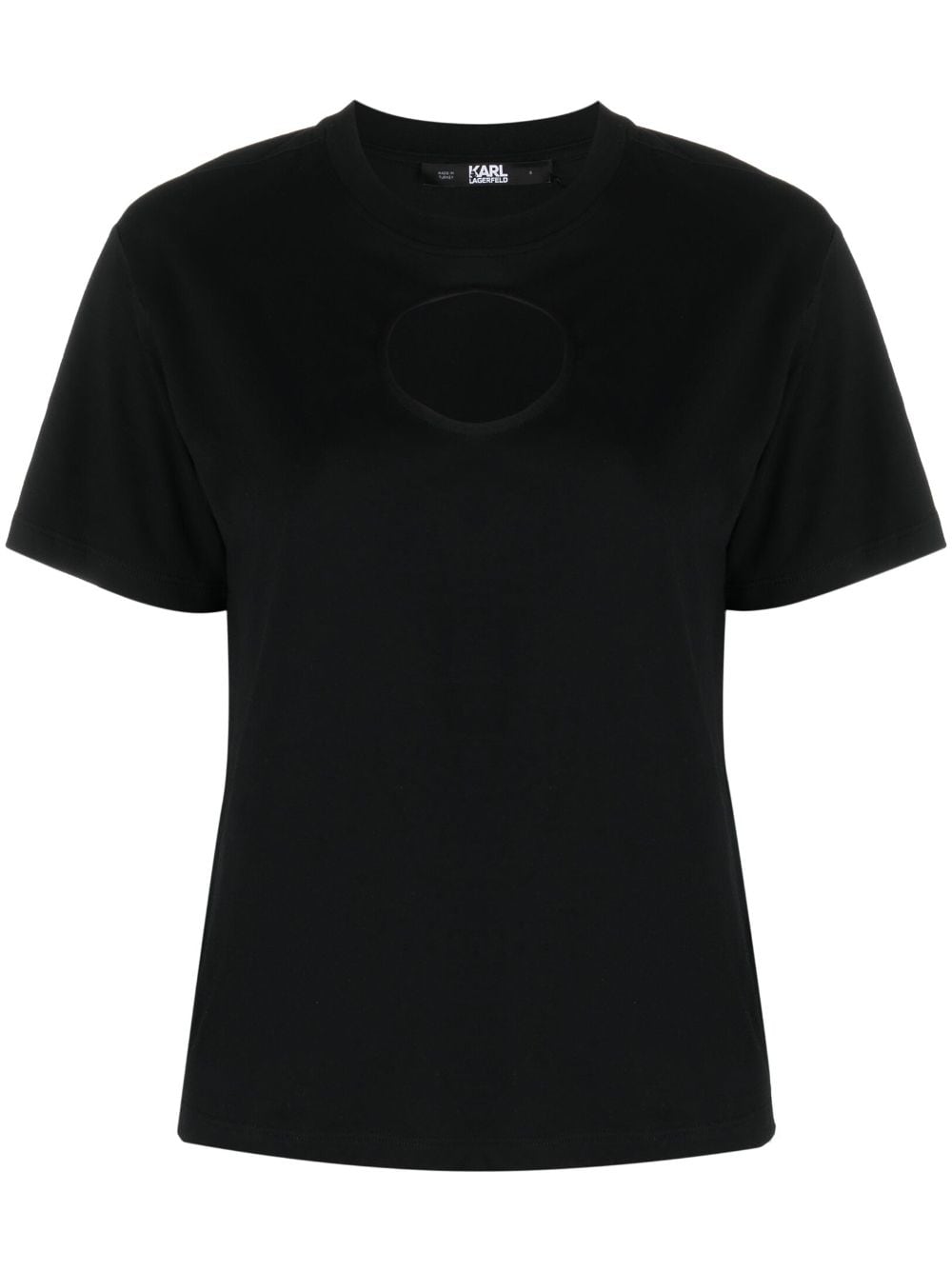 Karl Lagerfeld T-Shirt mit Cut-Outs - Schwarz von Karl Lagerfeld