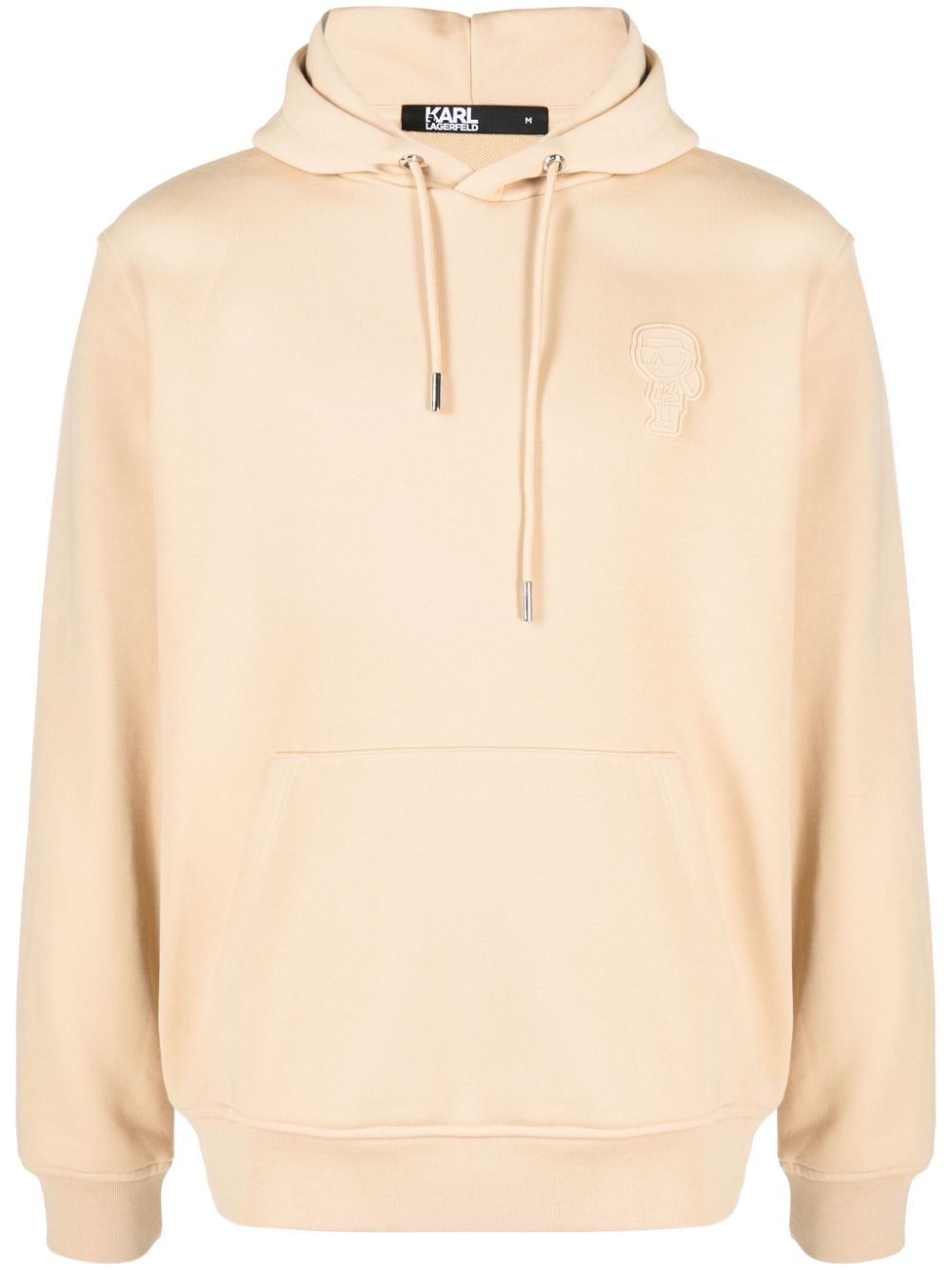 Karl Lagerfeld Hoodie mit Logo-Stickerei - Nude von Karl Lagerfeld