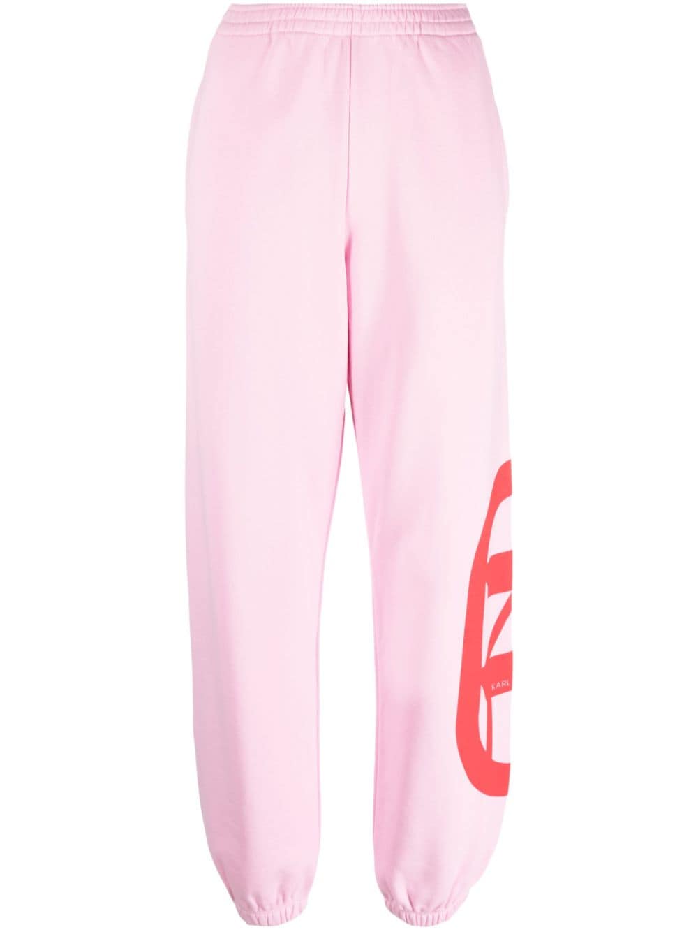 Karl Lagerfeld Jogginghose mit Logo-Print - Rosa von Karl Lagerfeld