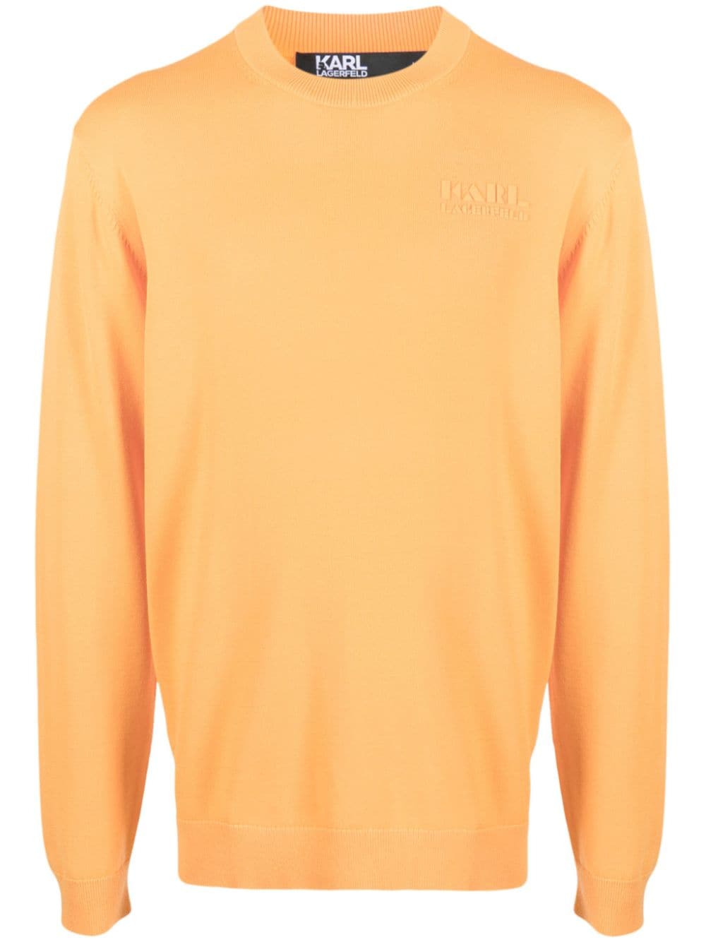 Karl Lagerfeld Pullover mit Logo-Print - Orange von Karl Lagerfeld