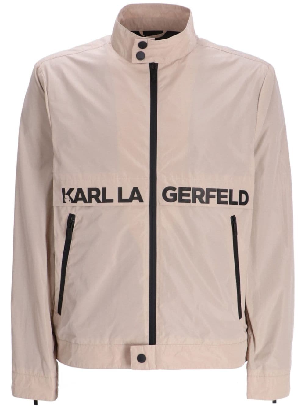 Karl Lagerfeld Leichte Jacke mit Logo-Print - Nude von Karl Lagerfeld