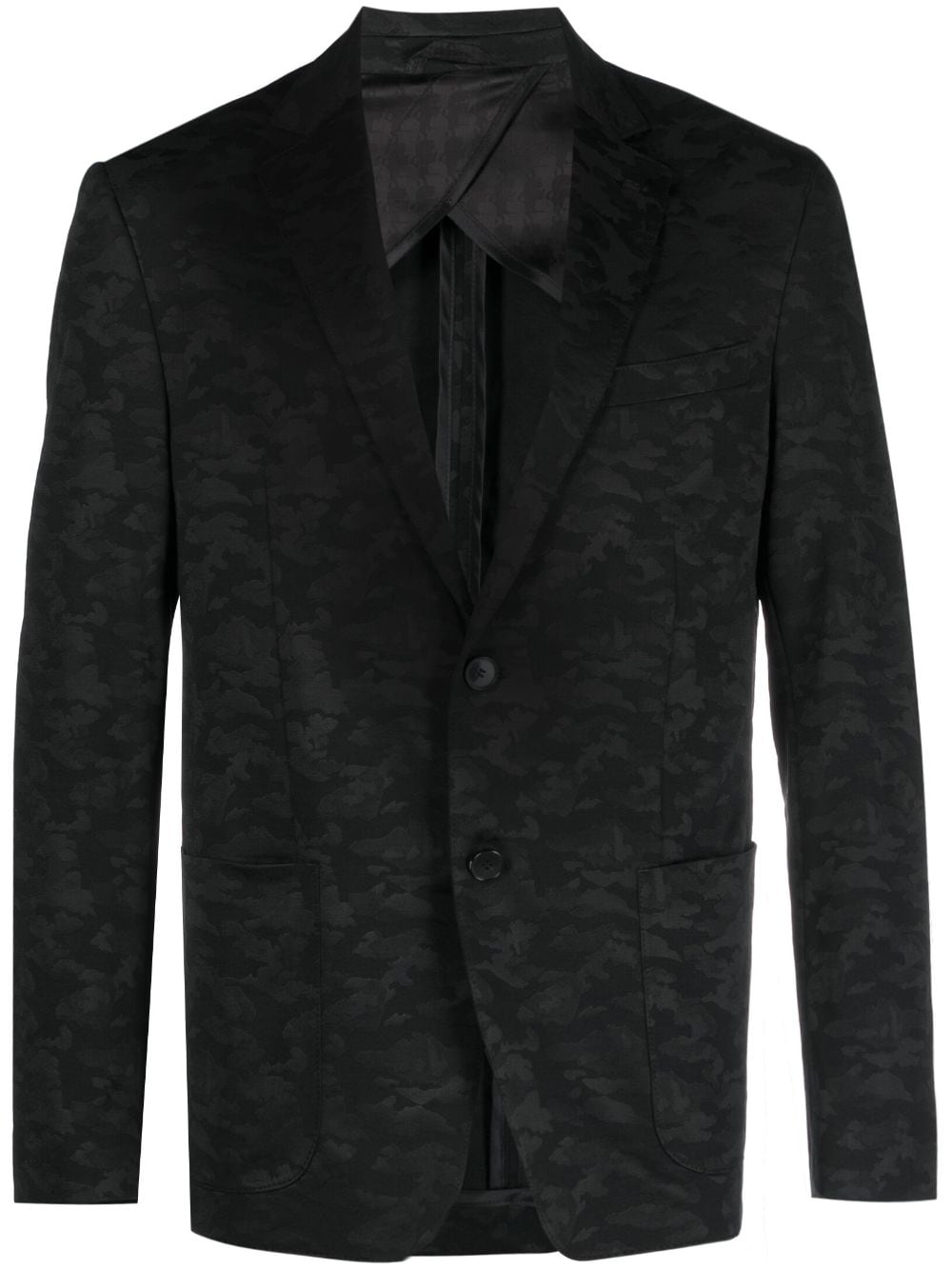 Karl Lagerfeld Sakko mit Jacquardmuster - Schwarz von Karl Lagerfeld