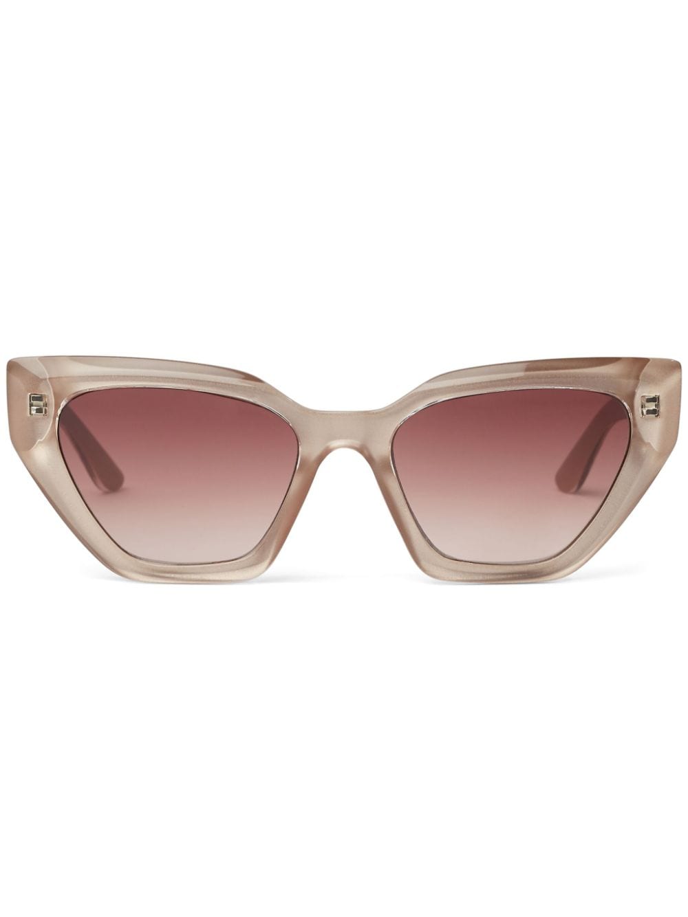 Karl Lagerfeld Semi-transparente Cat-Eye-Sonnenbrille - Nude von Karl Lagerfeld