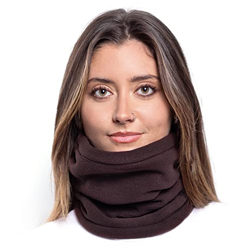 Karl Loven Damen Loop Schal Hals wärmer Herren Schnalle Winter Fleece Futter Unisex warme Hut Maske - Sport Ski Motorrad Fahrrad Snowboard Wandern Braun Karl Loven Damen Loop Schal Hals wärmer Herren Schnalle Winter Fleece Futter Unisex warme Hut Maske - Sport Ski Motorrad Fahrrad Snowboard Wandern Braun von Karl Loven