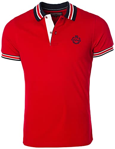 Karl´s People Herren Poloshirt Kurzarm K-129, Red, 3XL von Karl´s People