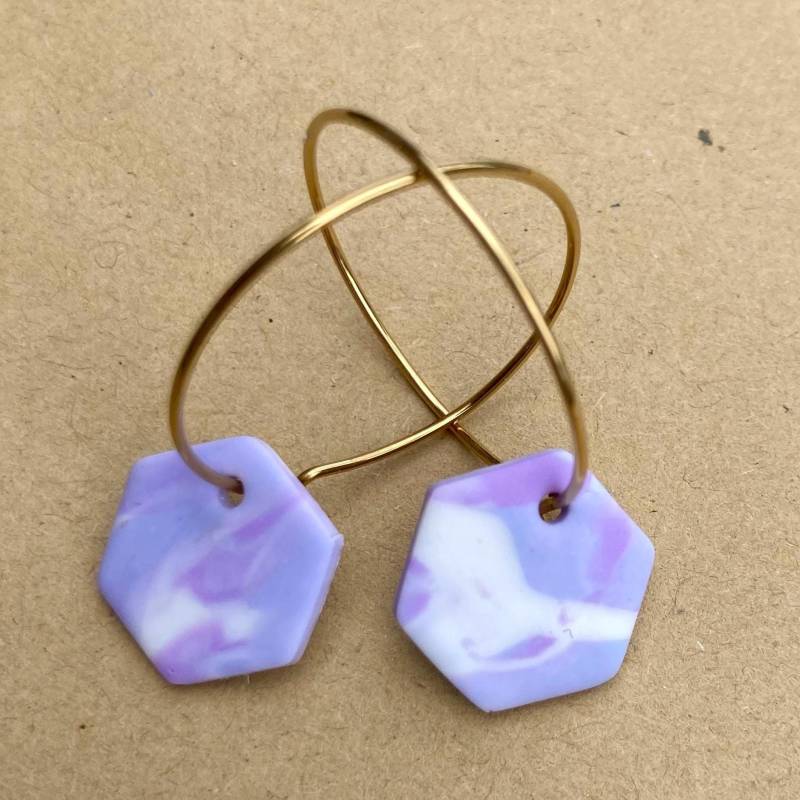 Ohrringe Polymer I Fimo Creolen Hoops Vergoldet L Nickelfrei Mit Anhänger Bunte Moderne Ohrringe Polymer I Fimo Creolen Hoops Vergoldet L Nickelfrei Mit Anhänger Bunte Moderne von KarlaKonfetti
