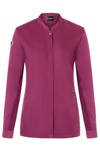 Karlowsky Damen Kochjacke Green-Generation Druckknöpfe Modern Fit Polyester/Baumwollmix Oeko-TEX® nachhaltig Fuchsia - Größe 38 von Karlowsky