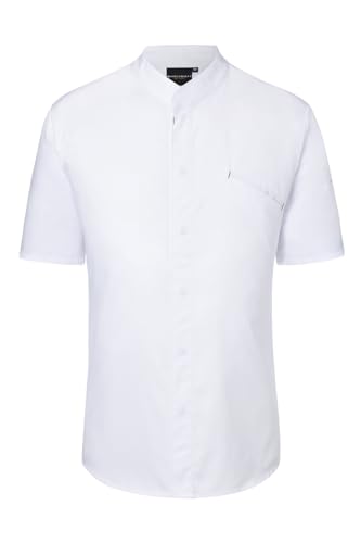 Karlowsky Herren Kochjacke MODERN-Touch Kurzarm Stehkragen Druckknöpfe Polyester/Baumwollmix waschecht pflegeleicht Weiß - Größe 54 von Karlowsky