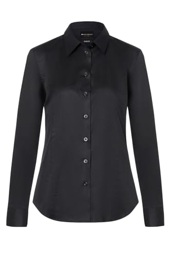 Karlowsky Langarm Damenbluse Active-Stretch in Modern-Fit Farbe schwarz - Größe 2XL von Karlowsky
