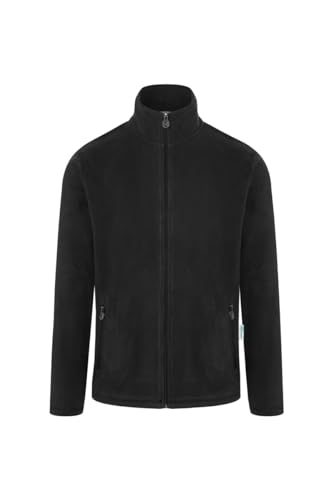 Karlowsky PASSION Herren Workwear Fleecejacke WARM-UP Langarm Stehkragen Raglan-Schnitt Polyester OEKO-TEX pflegeleicht Schwarz Größe M von Karlowsky