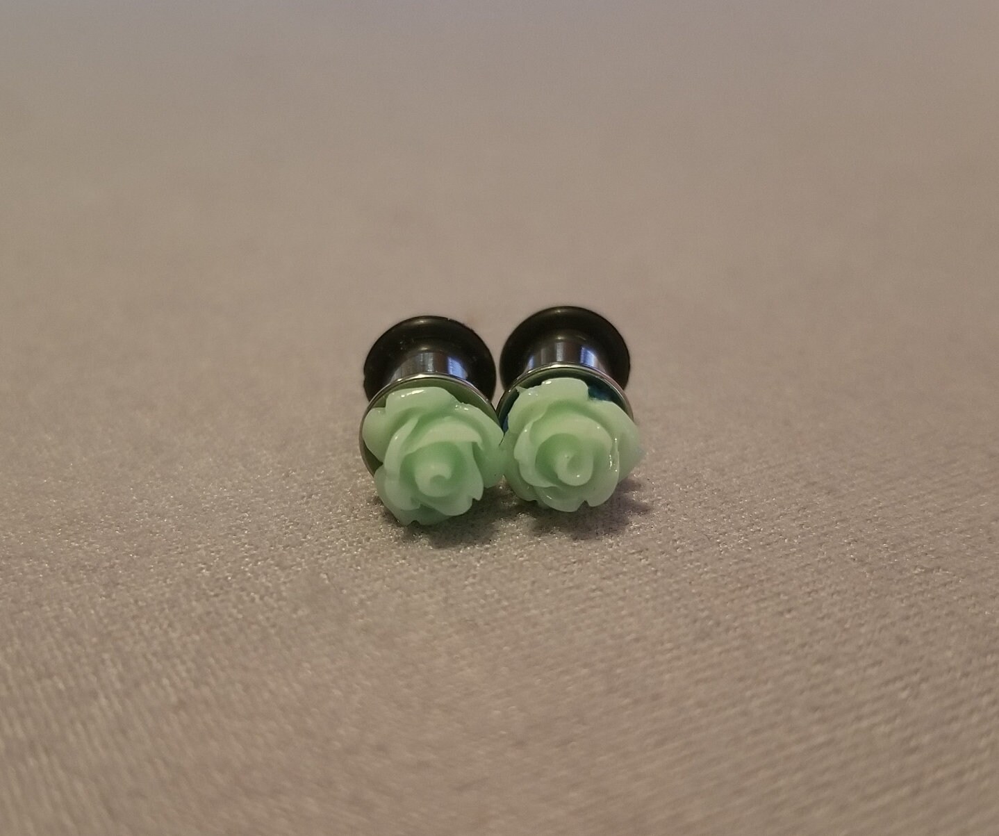 Mint Rosen Plugs Gauges von KarmaCreationsCo