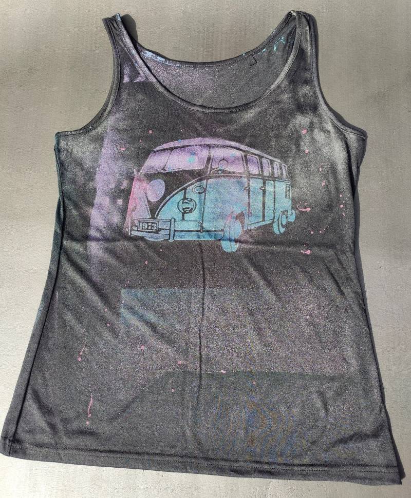 Upcycled Hippie Top L, "Vanlife" Upcycled Hippie Top L, "Vanlife" von KarmaDeMao