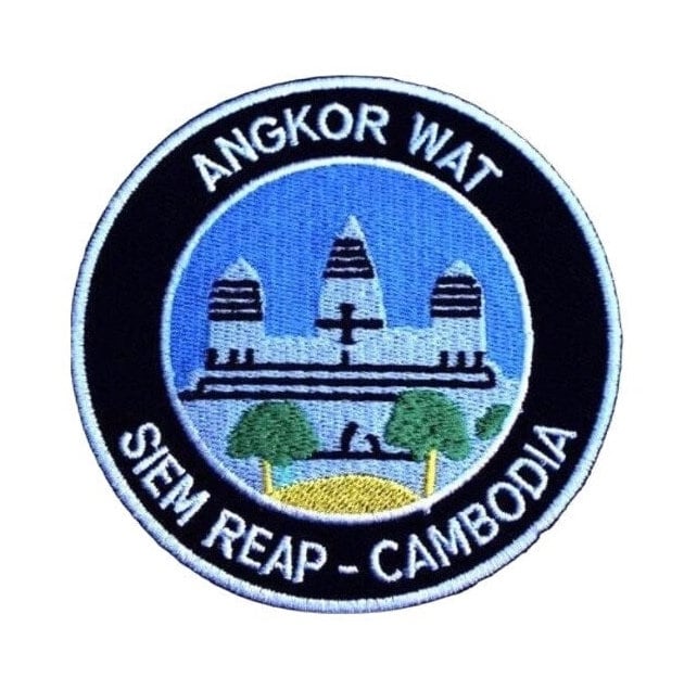 Angkor Wat Siem Reap Kambodscha Patch | 3, 5 Zoll Zum Aufbügeln Oder Aufnähen Abzeichen Asien Trek Unesco Tempel Reise Souvenir Emblem Wappen von KarmaPatch