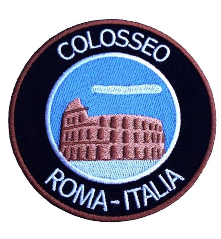 Das Kolosseum Rom Italien Patch | 3, 5 Zoll Gesticktes Aufbügeln Oder Aufnähen Reiseandenken Colosseo Roma Italia Gladiator Geschenk Aufnäher von KarmaPatch