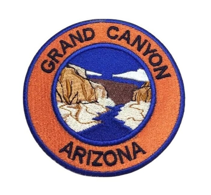 Der Grand Canyon Arizona Patch | 3, 5 Zoll Gesticktes Aufbügeln Oder Aufnähen Desert Trek Las Vegas Nevada Usa Travel Souvenir Crest Patches von KarmaPatch