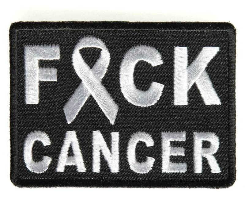 Fck Cancer Patch | 2, 75 X 2 Inch Gesticktes Aufnähen Oder Survivor Ribbon Logo Emblem Perfekt Für Mützen, Hüte, Taschen, Geschenke von KarmaPatch