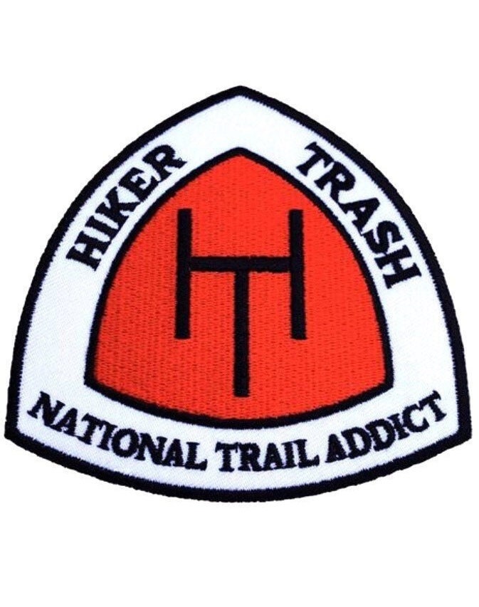 Hiker Trash National Twisted Patch | 3, 5 Zoll Aufnäher Zum Aufbügeln/Aufnähen Wandern Usa Trek Travel Souvenir Tasche Rucksack Emblem Crest von KarmaPatch
