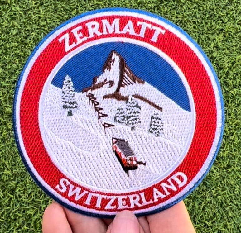 Matterhorn Zermatt Schweiz Patch | 3.5 Zoll Aufnäher Zum Aufnähen Adventure, Camping, Rucksack, Taschen, Hüte, Jacken Ski Fahren Diy Patches von KarmaPatch