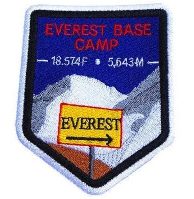 Mount Everest Base Camp Nepal Patch | 3.5 Inch Aufnäher Zum Aufbügeln Oder Aufnähen von KarmaPatch