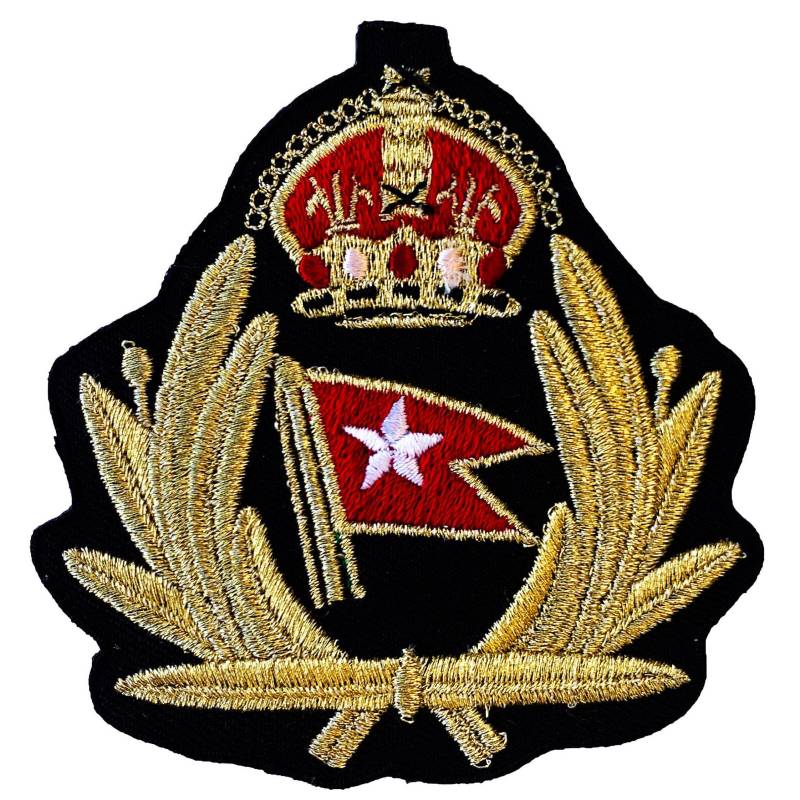 Rms Titanic Patch | 3, 5 Zoll Gesticktes Eisen/Aufnähen White Star Line Film Souvenir Kostüm Diy Hut Tasche Sailor Cap Aufnäher von KarmaPatch