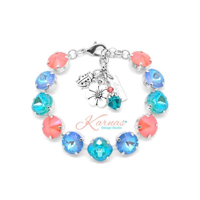 Aloha Bettelarmband Aus K.d.s. Premium Kristall Wählen Sie Ihr Finish Karnas Design Studio ™ von KarnasDesignStudio