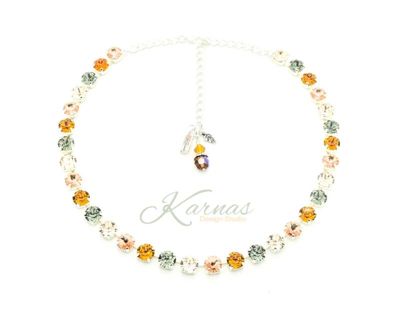 Ankunft Des Herbls 8 Mm Halskette K.d.s. Premium Kristall Wählen Sie Ihr Finish Karnas Design Studio ™ von KarnasDesignStudio